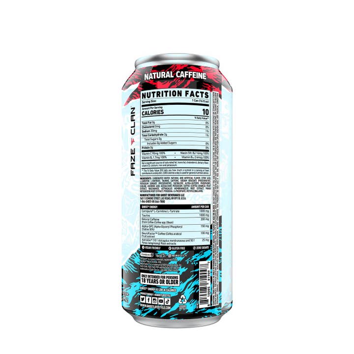 I Got Your Candy - Wholesale Sports/Energy Drink - Ghost Energy Drink FaZe Pop 16oz - 12ct