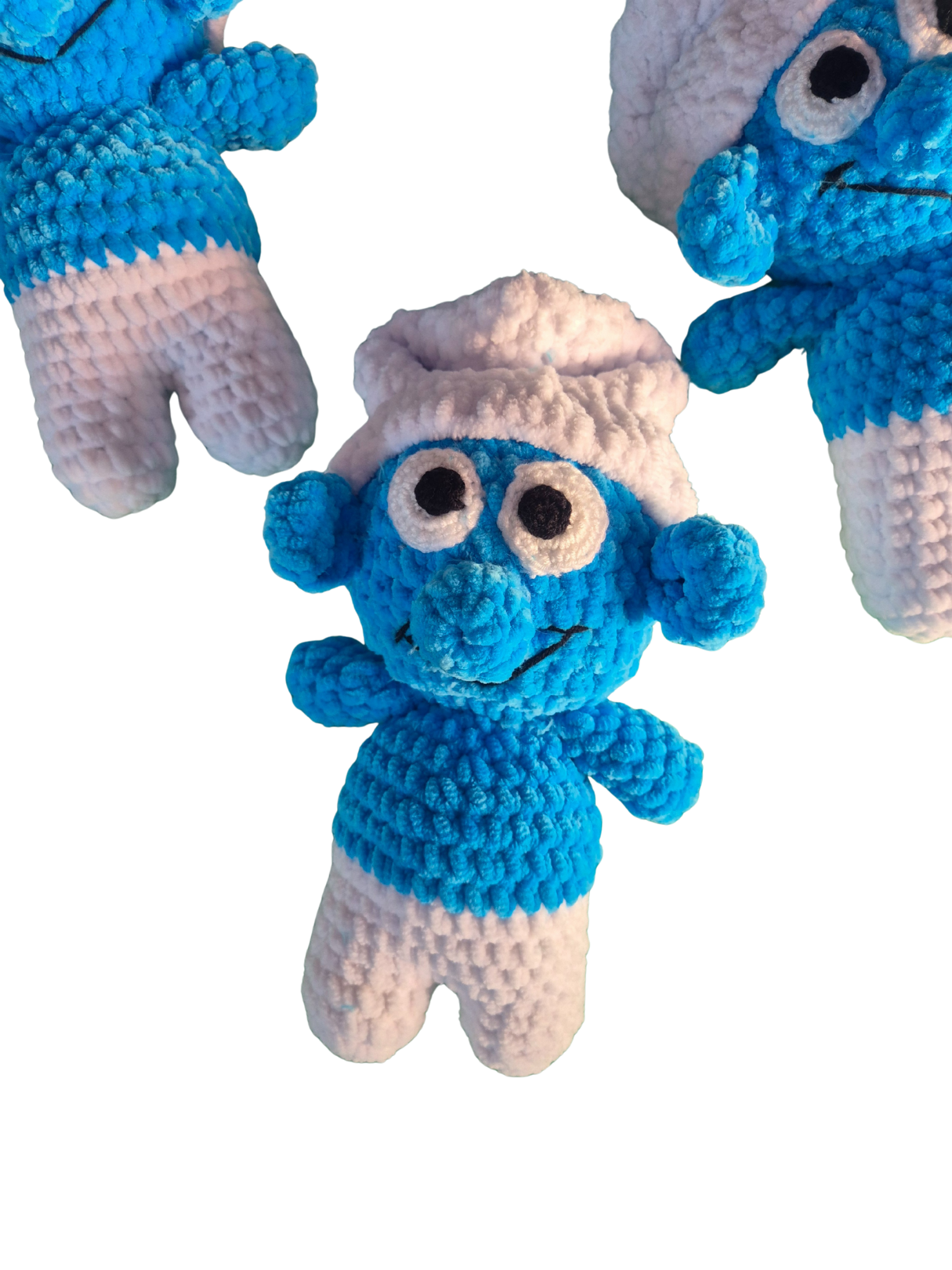 despinacrafting - Wholesale Stuffed/Plush Toy - Kids & Baby - Velvet Crochet Smurf Plush | Handmade | 25 cm4