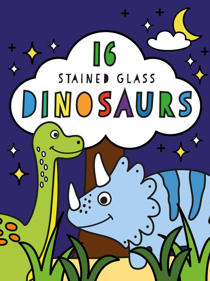 Stained Glass Coloring: Dinosaurs for wholesale by EDC Publishing