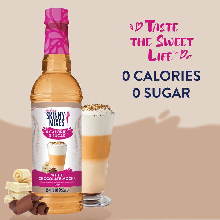 Jordan's Skinny Mixes - Wholesale Flavored Syrup - Sugar Free White Chocolate Mocha Syrup
