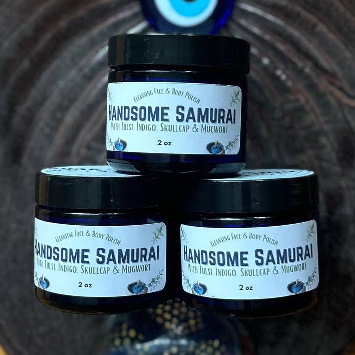 Handsome Samurai Body Polish for wholesale by Bear Moon Botanica