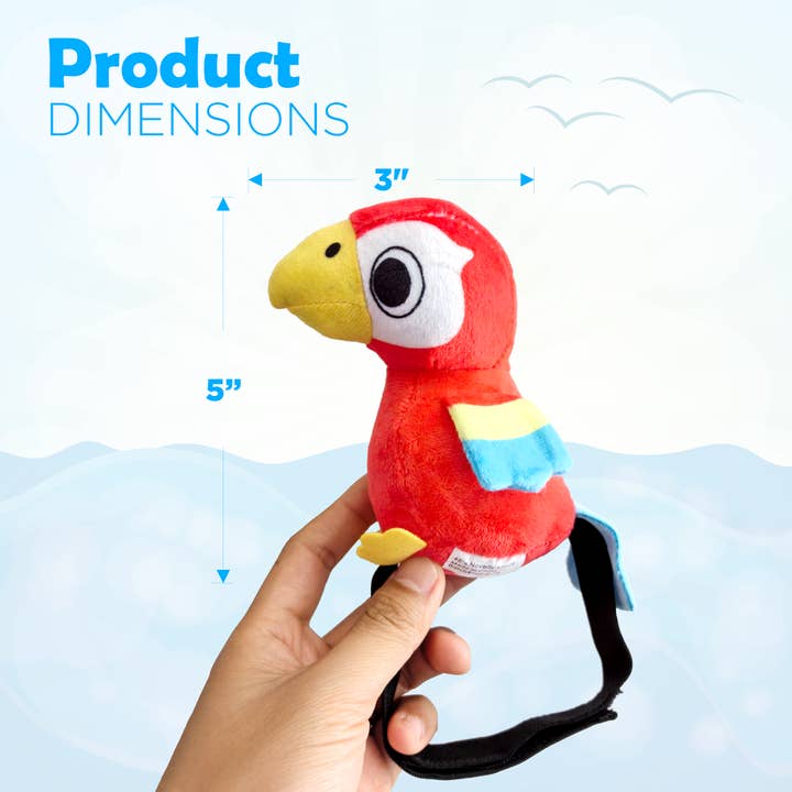 4E's Novelty - Wholesale Stuffed/Plush Toy - Kids & Baby - 4E's Novelty Stuffed Parrot on Shoulder - Kids Pirate Parrot Shoulder Prop, Halloween Parrot Stuffed Animal Prop, Kids Pirate Accessories for Party1