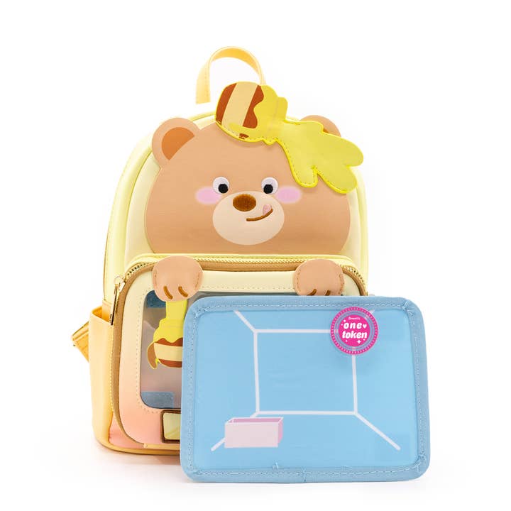 Bewaltz - Wholesale Backpack - Kids - Claw Machine Pin Collector Backpack - Sweet Honey Bear