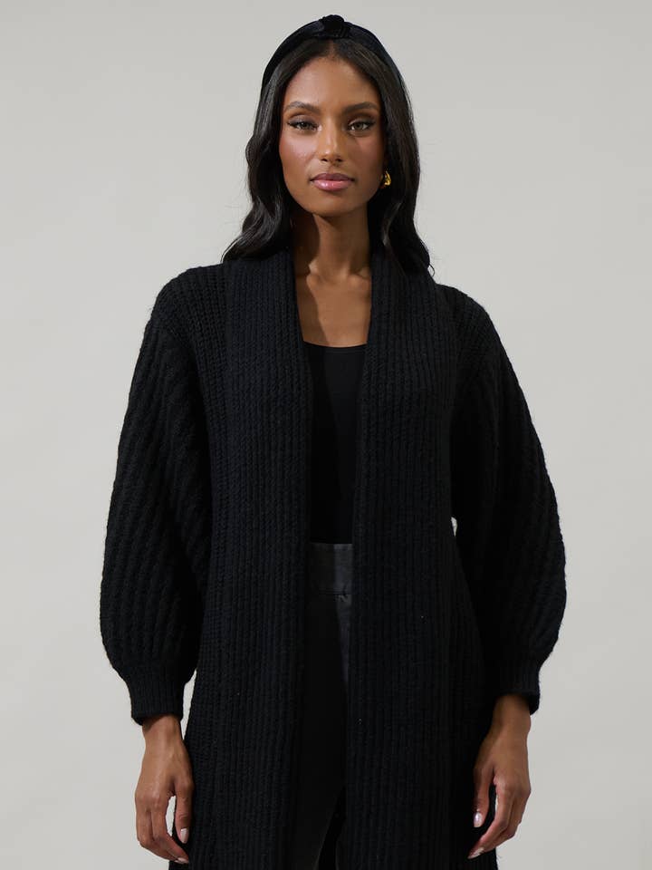 Haeli Oversized Open Front Cardigan for wholesale by Sugarlips