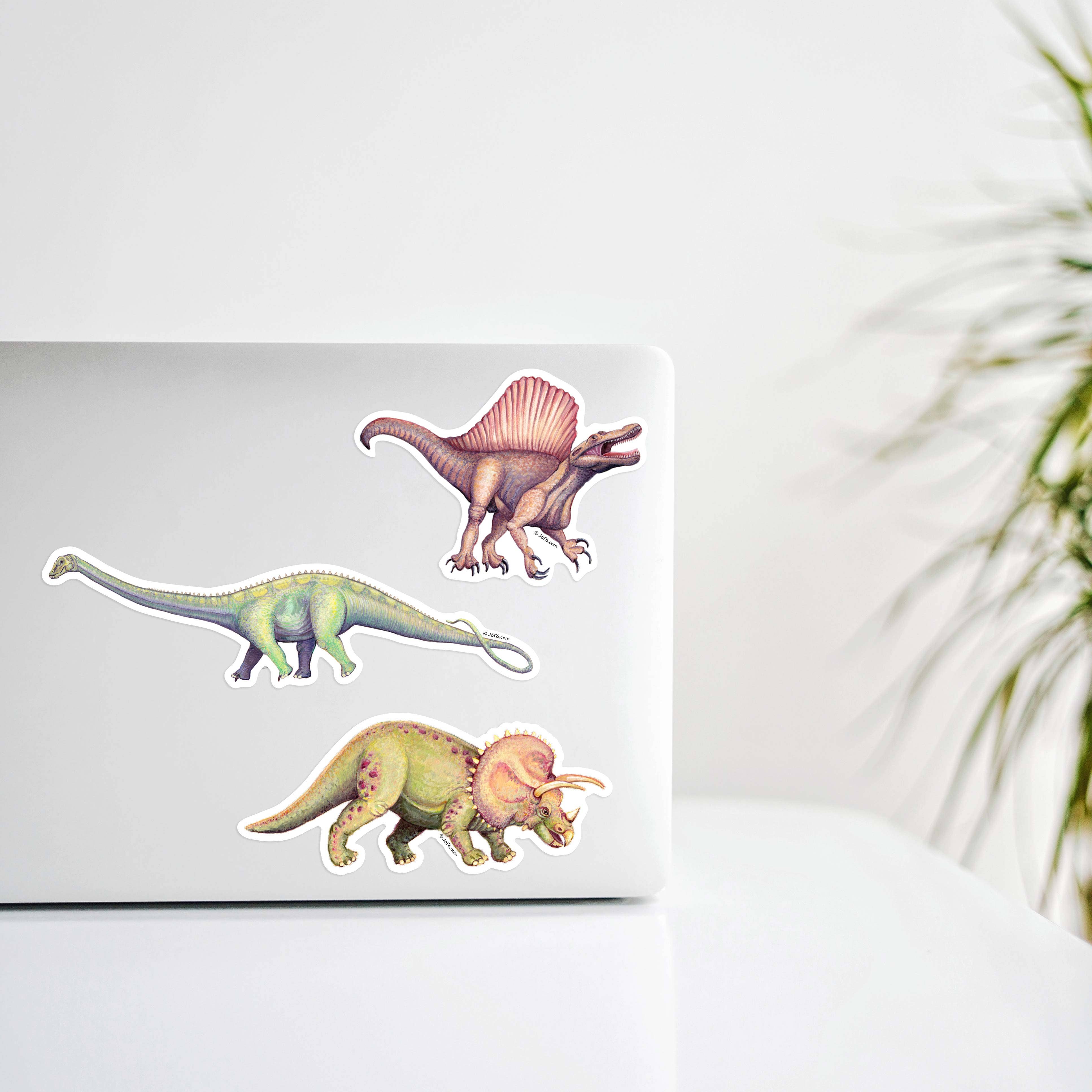 J6R6 - Vendita all'ingrosso Adesivo - Adesivo in Vinile Dinosauro Spinosauro2