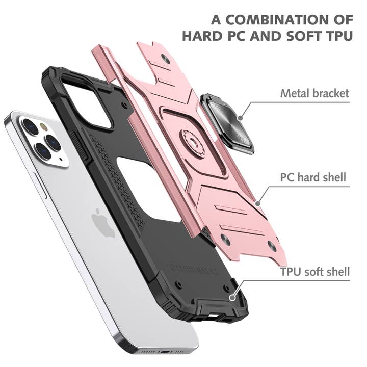 LOOKA - Dress Your Case – wholesale Phone case – Women’s – Hybrid Armor Phone Case with magnetic Ring Holder2