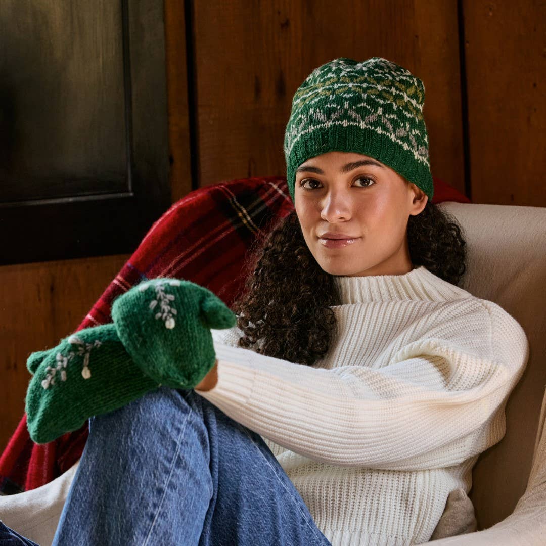 By Many Hands - Wholesale Beanie - Women's - Freya Evergreen Knit Beanie6