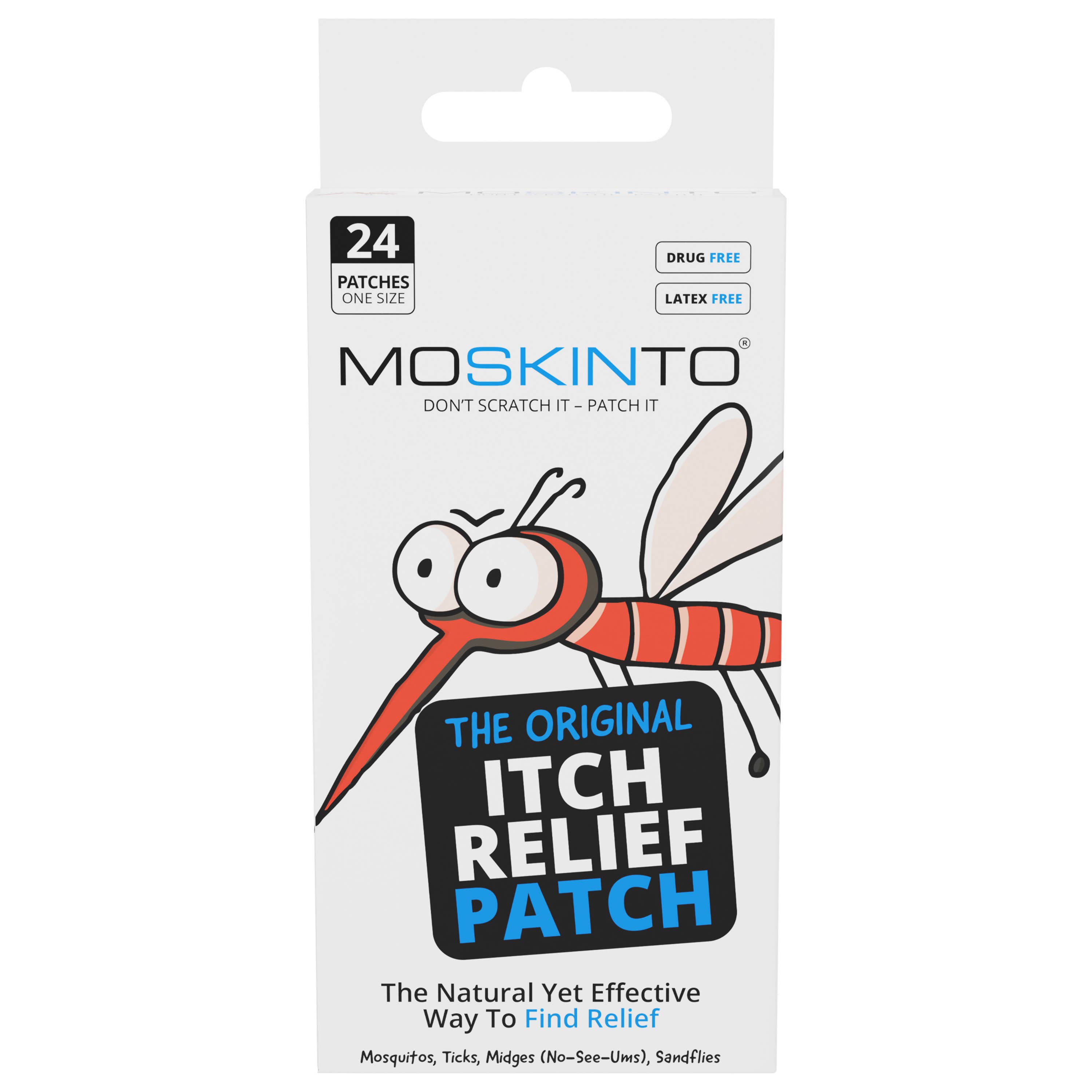 Moskinto: Original Itch-Relief Patch & 14hr Insect Repellent - Wholesale Itch Ointment/Cream - Moskinto 24ct: The Original Itch Relief Patch2