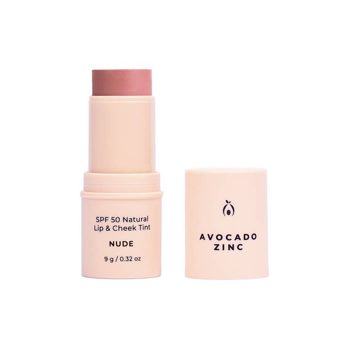 Avocado Zinc - Wholesale Lip Stain/Dye/Tint - SPF 50 Natural Lip & Cheek Tint - Nude
