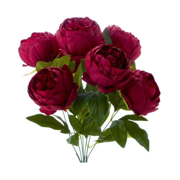 Artificial English Rose- Burgundy for wholesale on Faire0