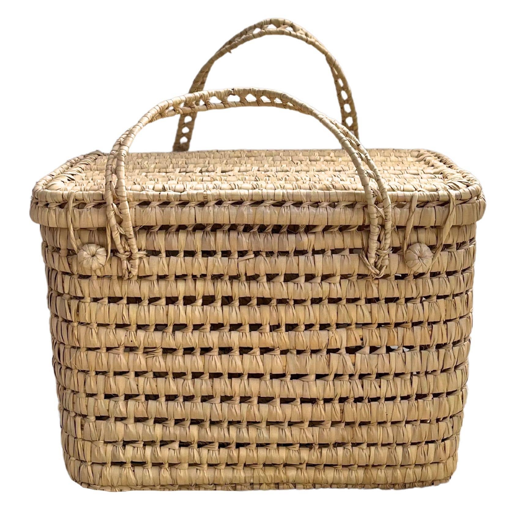 Collection Maroc - Wholesale Shopping Cart - Palm Leaf Chest 45 cm3