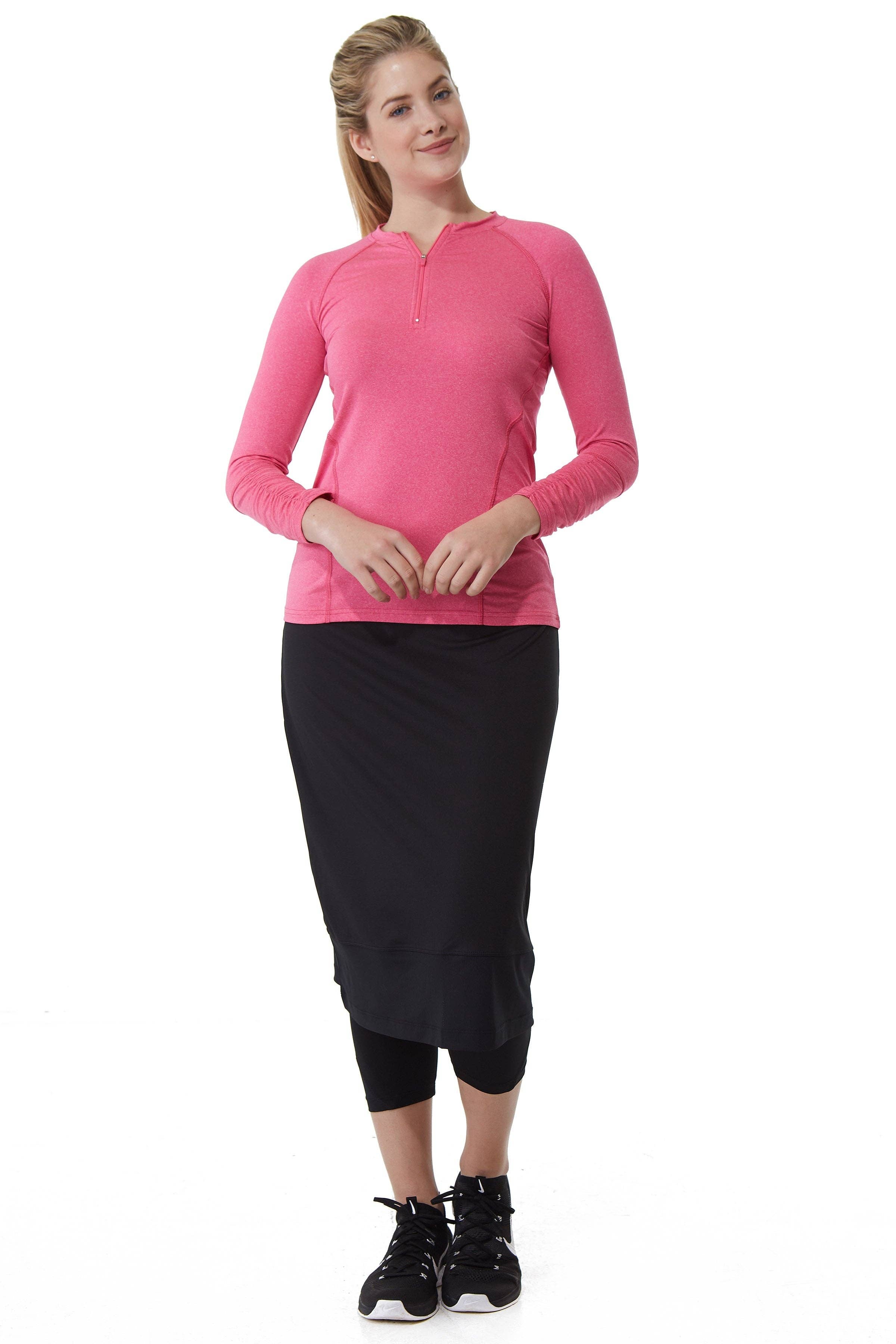 Snoga Athletics - Wholesale Athletic Skirt - Women's - Mesh Basic Snoga 27'' - Black0