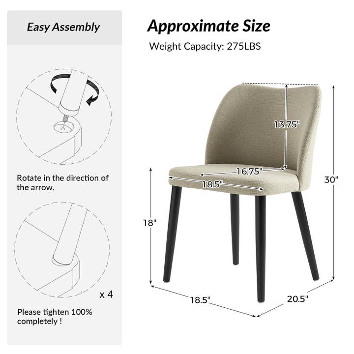 Karat Home - Wholesale Chair - Seren Dining Chair,Set Of 24