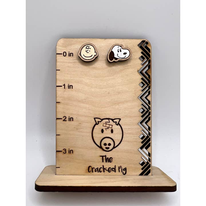 Snoopy Studs | Stainless Steel Hardware for wholesale by The Cracked Pig