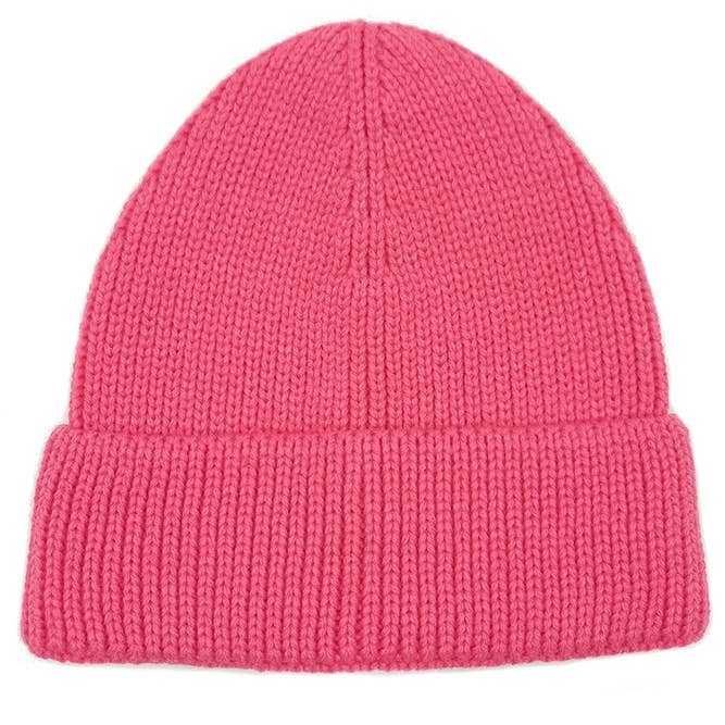 Hana - Wholesale Beanie - Women's - Solid Color Ribbed Knit Cuff Beanie19