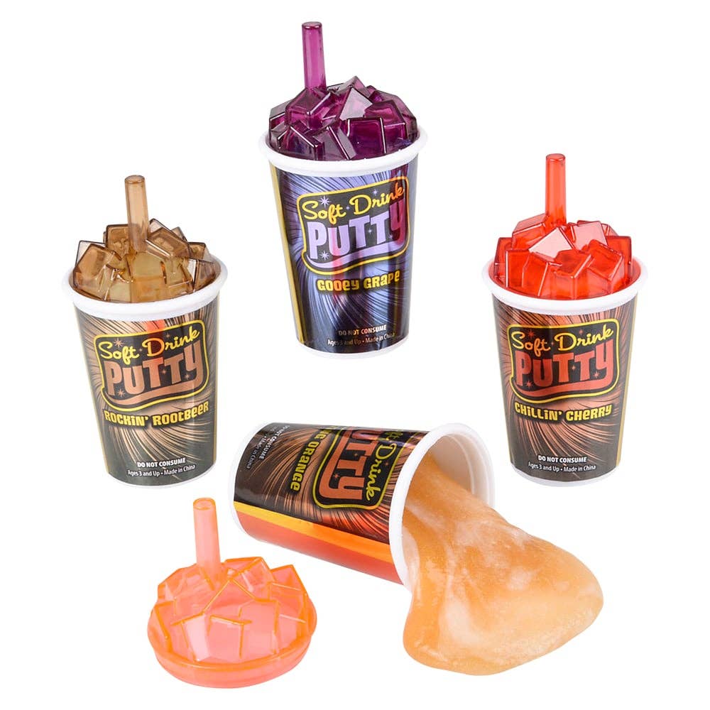 La Luna Bella - Toys - Wholesale Putty/Slime - Kids - 4" SOFT DRINK PUTTY LLB Slime & Putty11