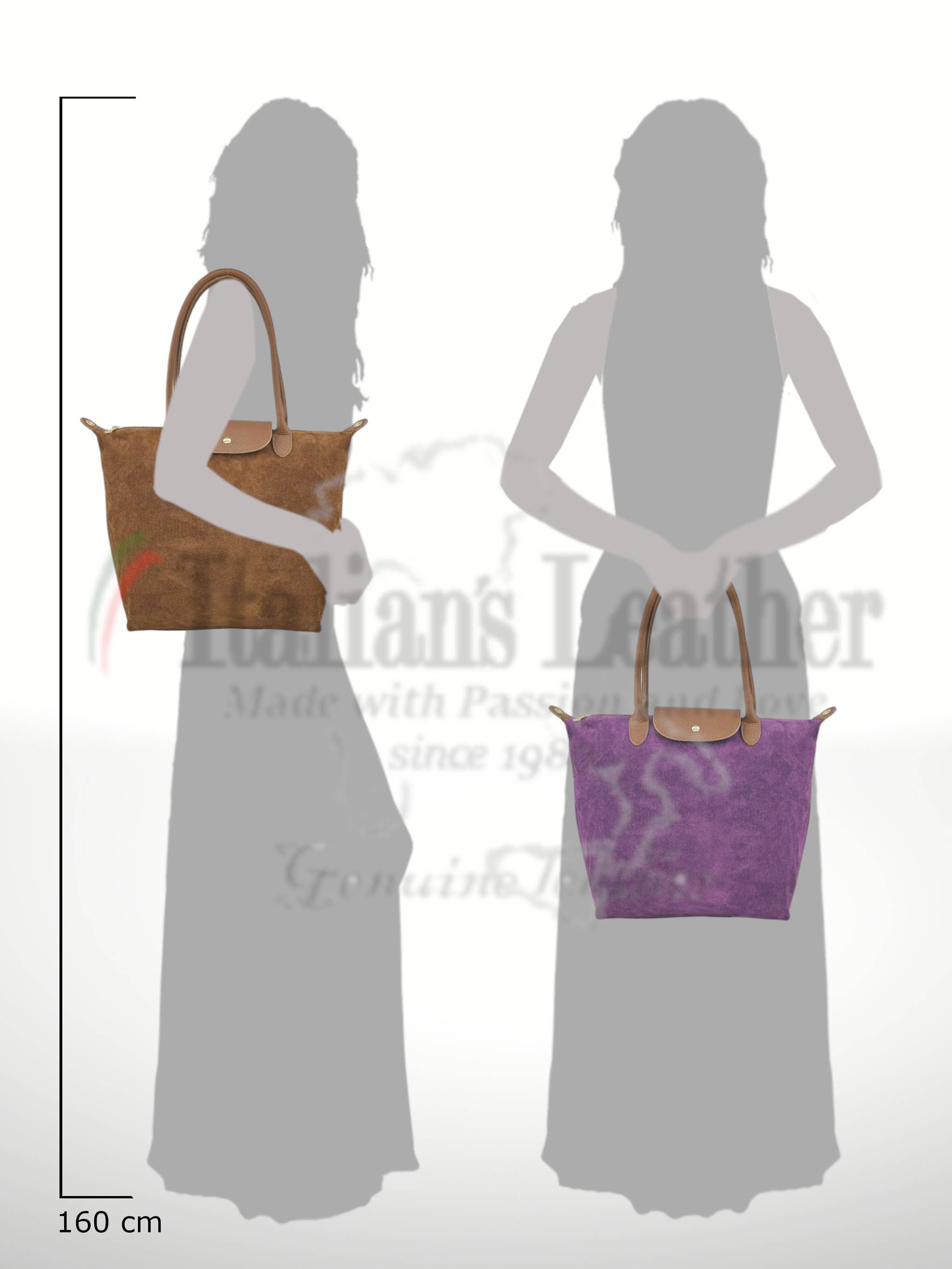 ITALIAN'S LEATHER - Wholesale Top Handle Bag - Women's - Carla Suede Leather Bag ²⁵13