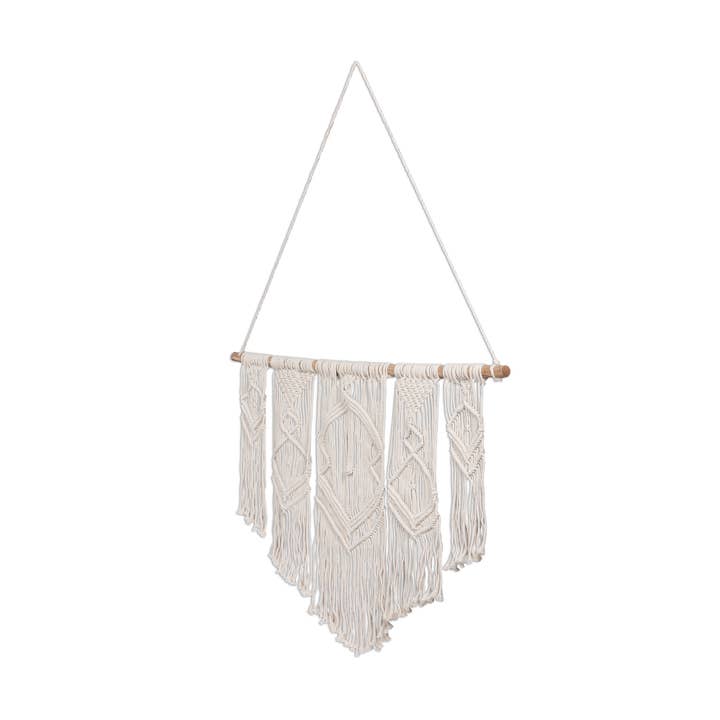 Park Hill Collection - Wholesale Tapestry/Textile - Park Hill Collection Karma Cotton Macrame Wall Hanging