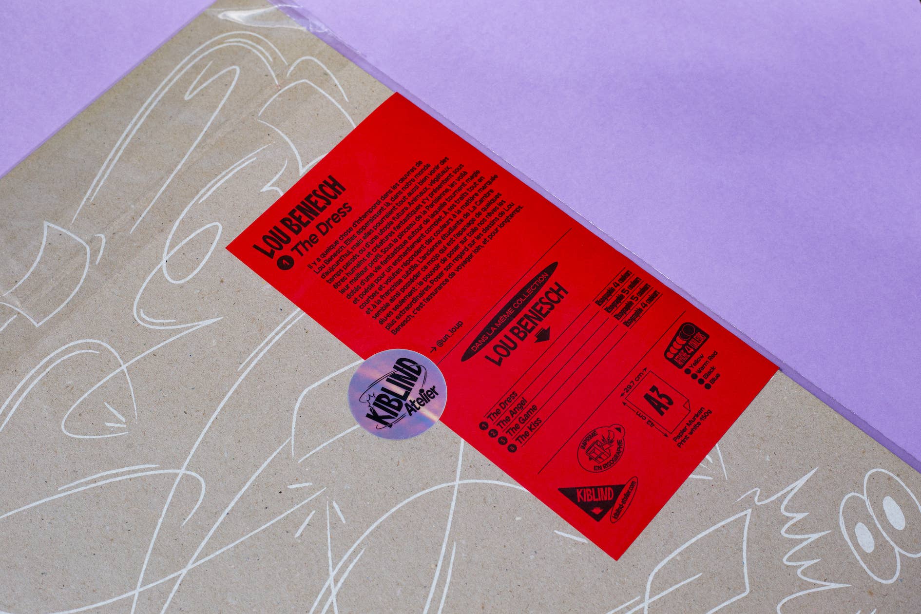 KIBLIND Atelier - Wholesale Poster - A3 poster - Lou Benesch - The Dress3