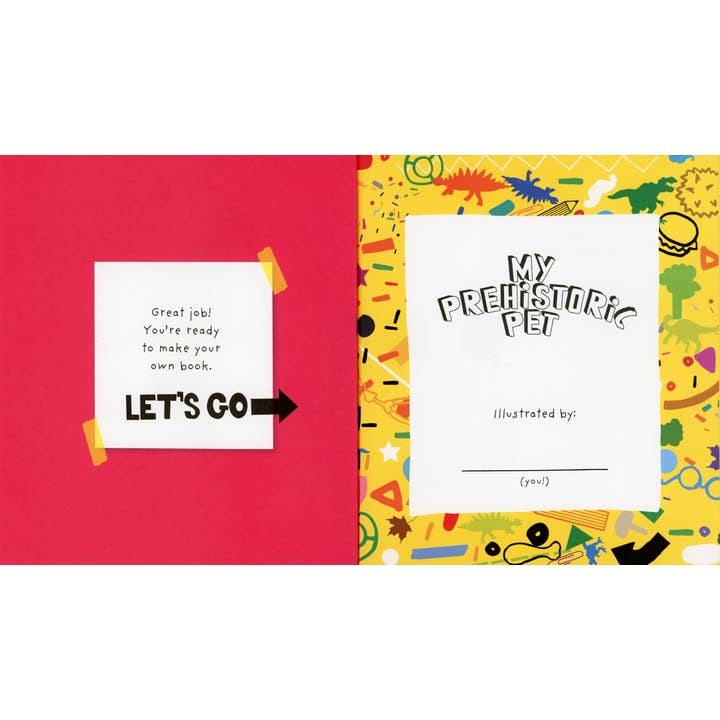 EDC Publishing - Wholesale Coloring & Activity Book - Kids & Baby - Illustrate This Book: My Prehistoric Pet4