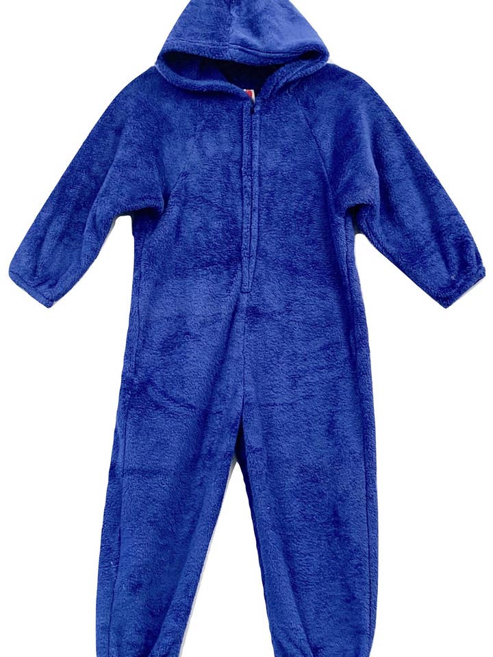 Flauschiger königsblauer Strampler für den Großhandel von Made With Love & Kisses