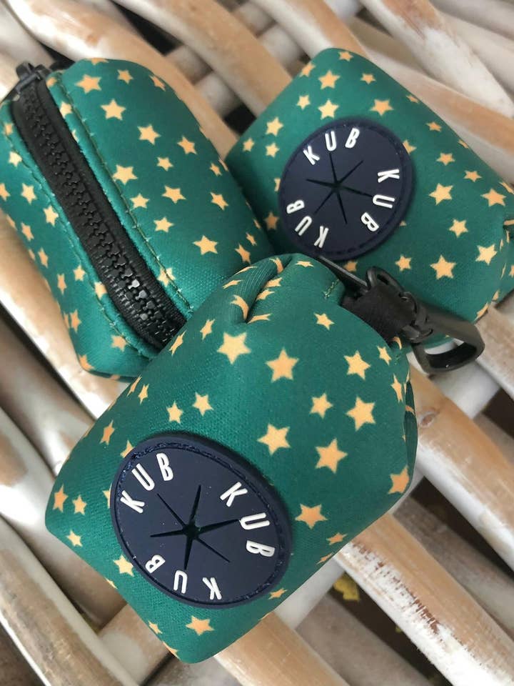 KUB Poop Bag - Green Stars for wholesale by KUB