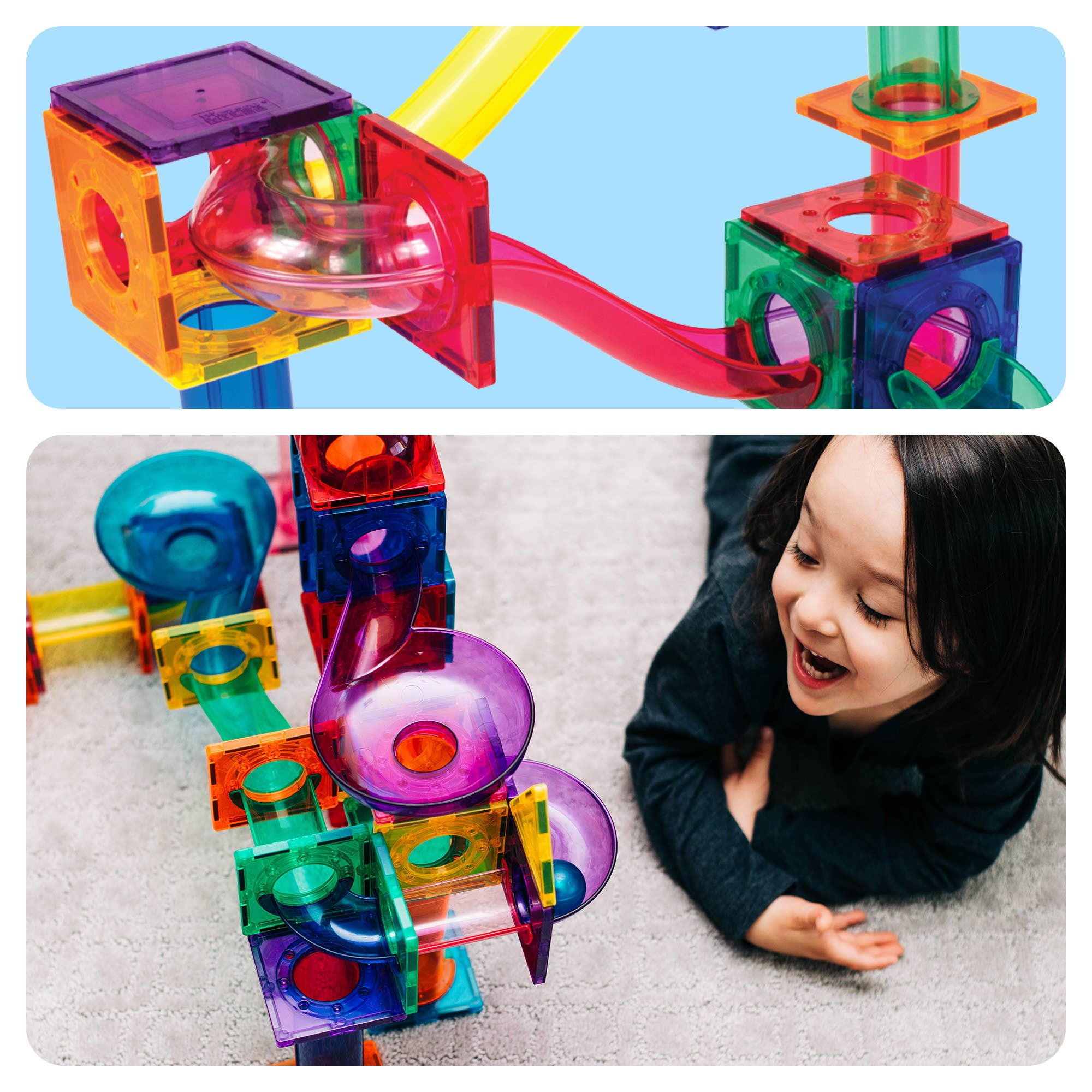 PicassoTiles - Wholesale Bouwset - Kinderen - PicassoTiles Magnetische Knikkerbaan Set3