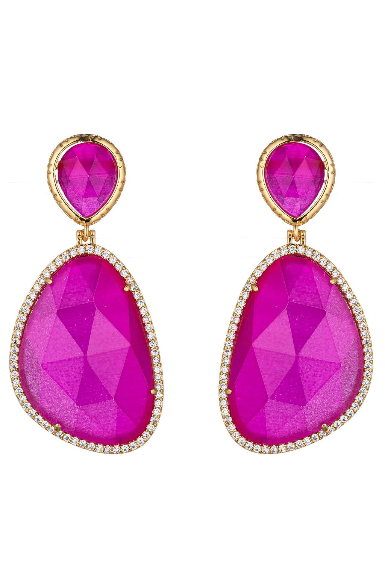Eye Candy Los Angeles - Wholesale Dangle Earrings - Anya Purple Drop Earrings