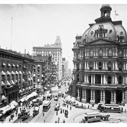 Broadway y Park Manhattan 1894 - Distrito de Flatiron - Nueva York, NY para venta al por mayor de Old NYC Photos