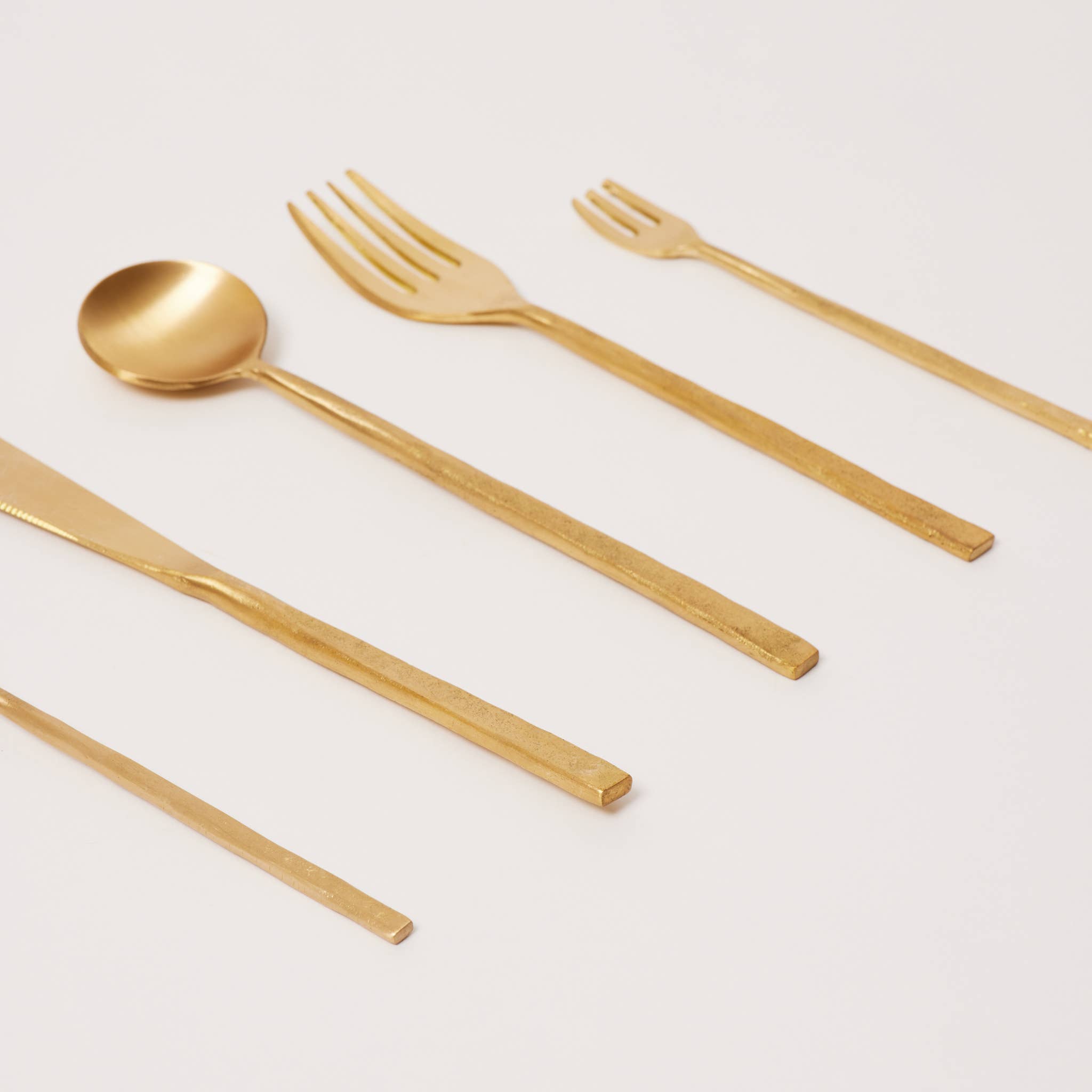 Fleck – wholesale Cutlery set – Wabi Brass Flatware Set8