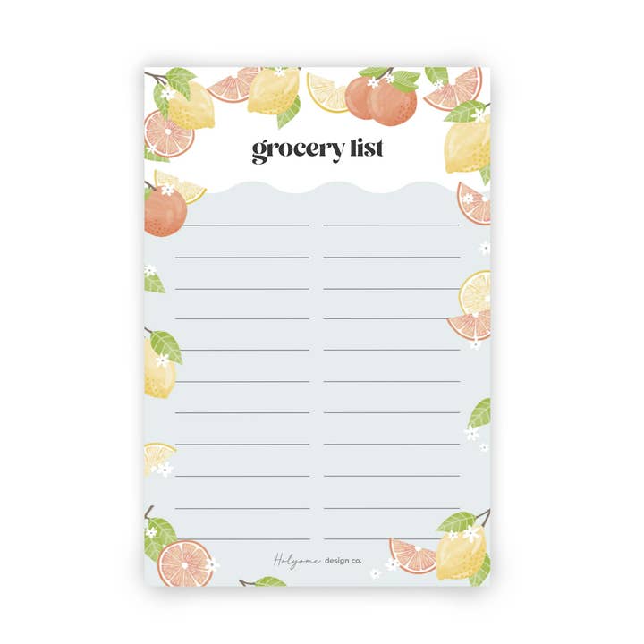 Grocery List Magnetic Notepad for wholesale by Holyome Design Co.