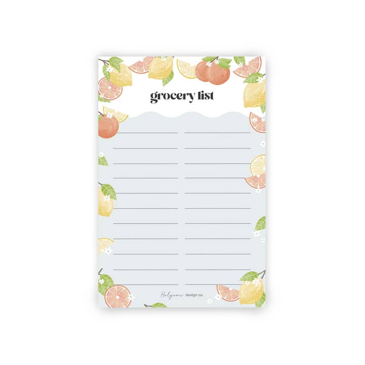 Grocery List Magnetic Notepad for wholesale by Holyome Design Co.