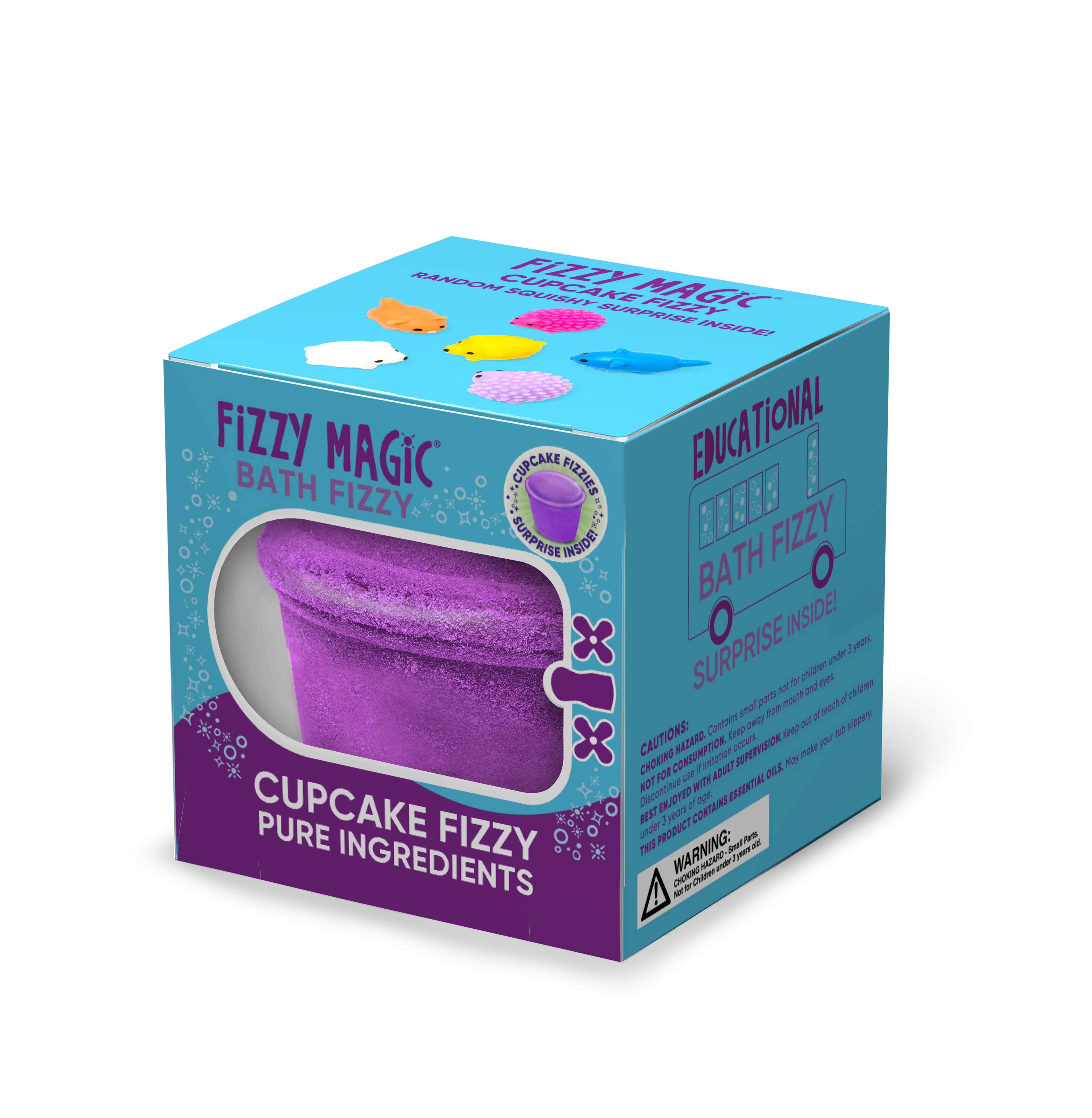 Purposeful Bliss - Fizzy Magic - Wholesale Bath Bomb/Fizz - Cupcake Shaped Bath Bombs with Toy Surprise Inside 2
