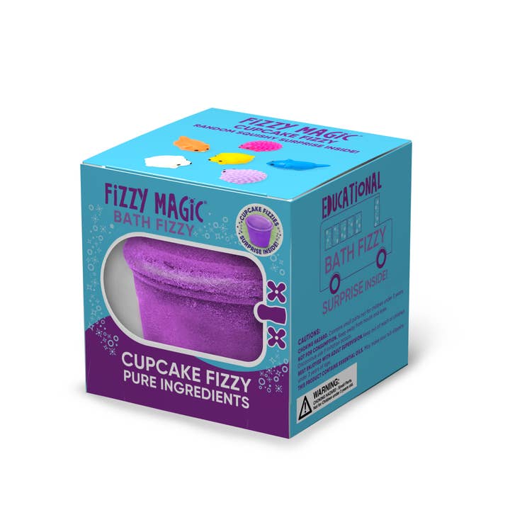 Purposeful Bliss - Fizzy Magic - Wholesale Bath Bomb/Fizz - Cupcake Bath Bomb, Squishy Surprises Inside Display1