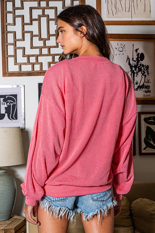 KELLY GREEN T1770M 'KENTUCKY' Comfy Oversize Graphic Sweatshirt, Gameday for wholesale on Faire21