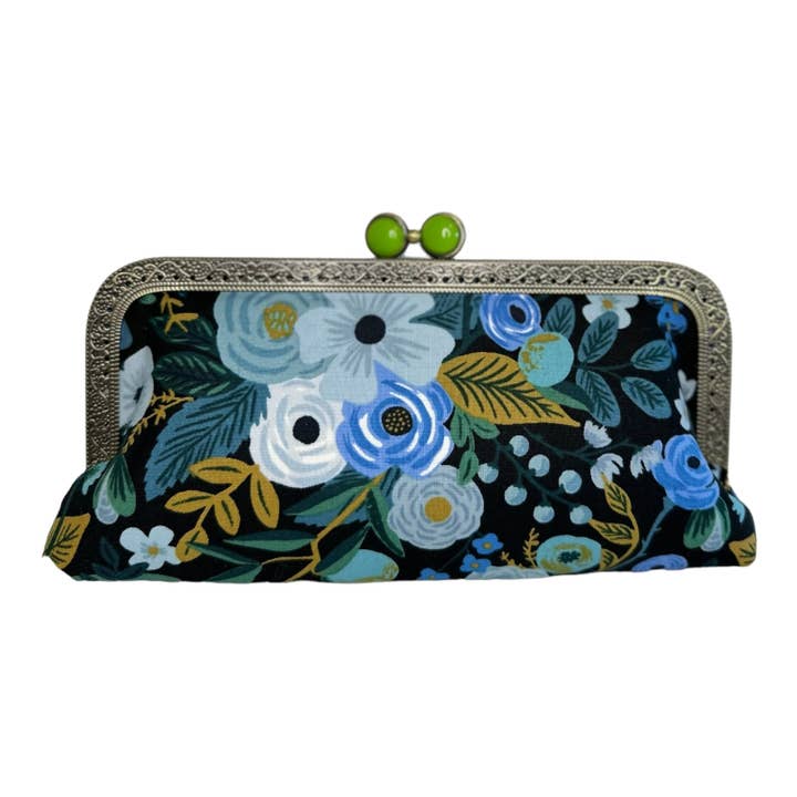 Kiki & Syds - Wholesale Crossbody Bag - Women's - Kiki & Syds Cell Phone Clutch-Garden Party Blue