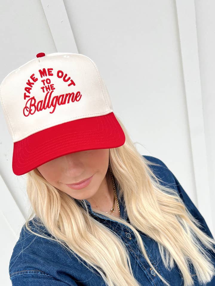 Take Me Out To The Ballgame-Baseball Hats for wholesale by Ruby Moon