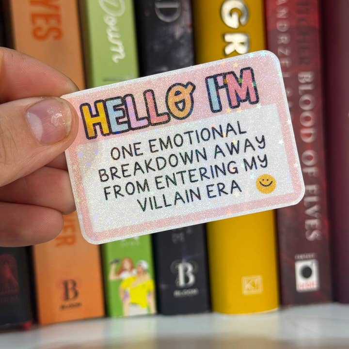Brinnvill Books - Wholesale Sticker - Villain era sticker