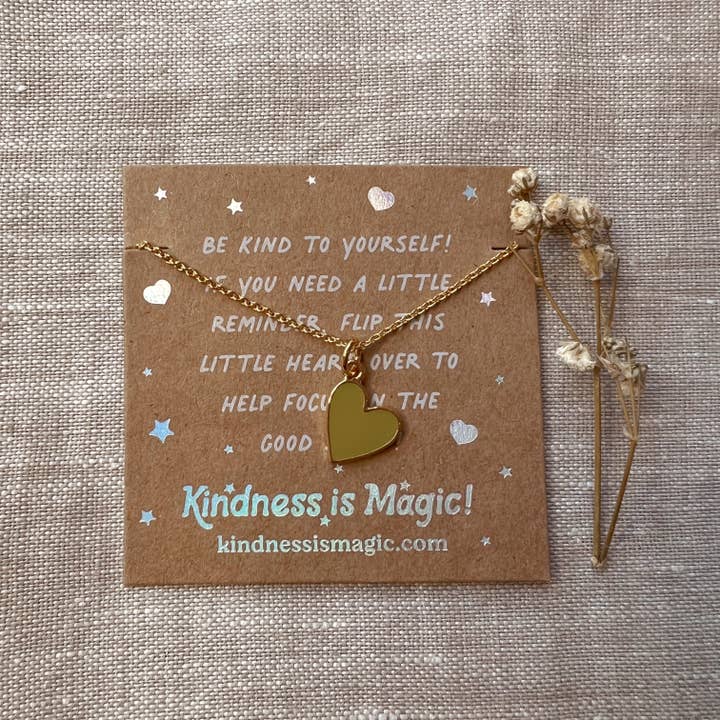Kindness is Magic - Wholesale Halskettinghanger - Tiny Heart ketting met bevestigingen, alle kleuren5