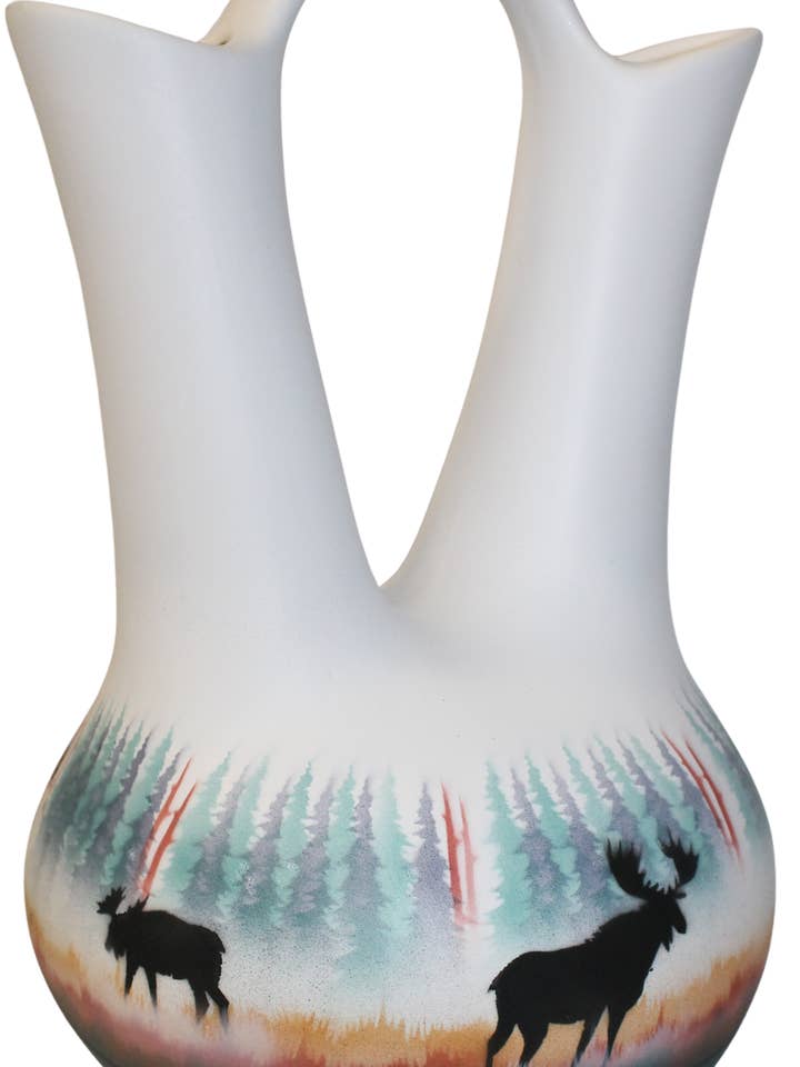MSC7 Brume Matinale -Orignal 7 1/2 x 12 Vase de Mariage pour la vente par Cedar Mesa Pottery