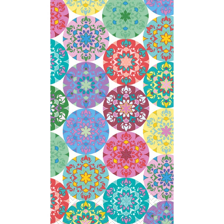 Paper Guest Towels Pack/20 Mandala Multi for wholesale by Boston International