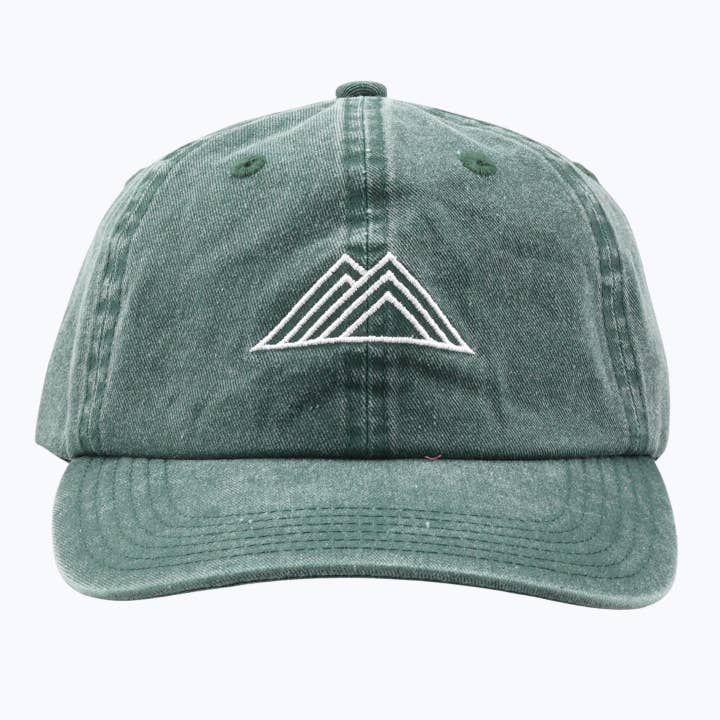 Logo Vintage Wash Dad Cap - Forest for wholesale by Rainier Watch Supply Co