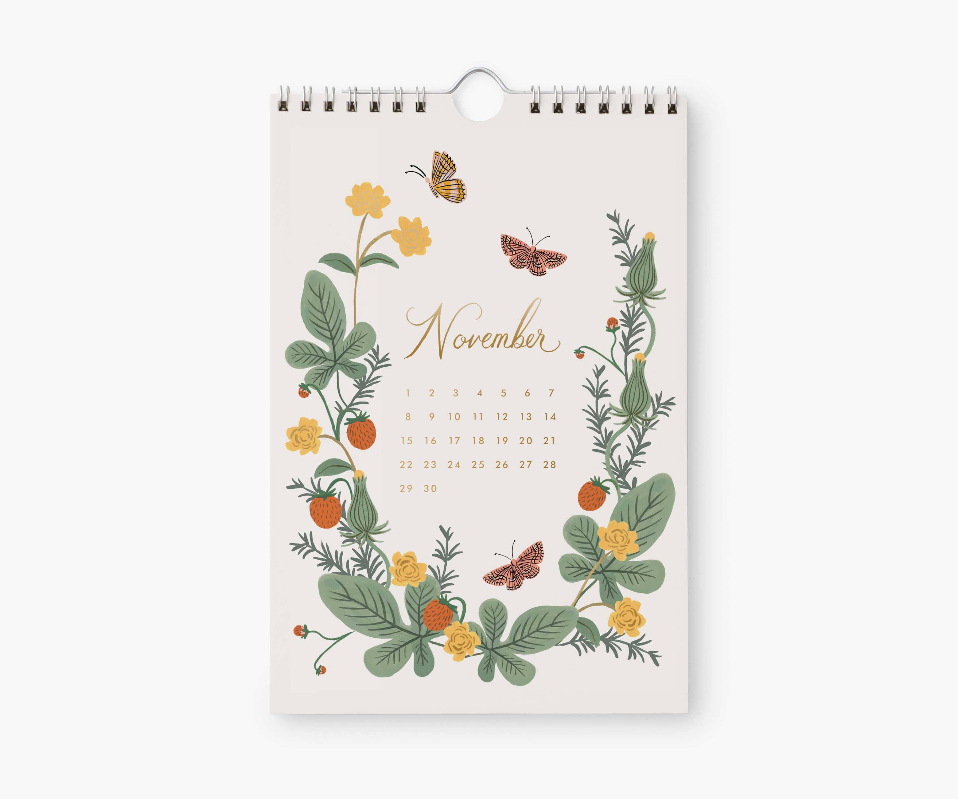 Rifle Paper Co. - Wholesale Calendar - 2026 Strawberry Fields Kitchen Calendar (6x9)11
