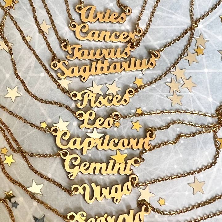 Zodiac Necklace for wholesale by LilyGirl Jewelry