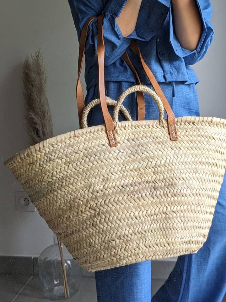 Håndvævet fransk kurv – Sød sommerkurv for engroshandel hos Twins Basket