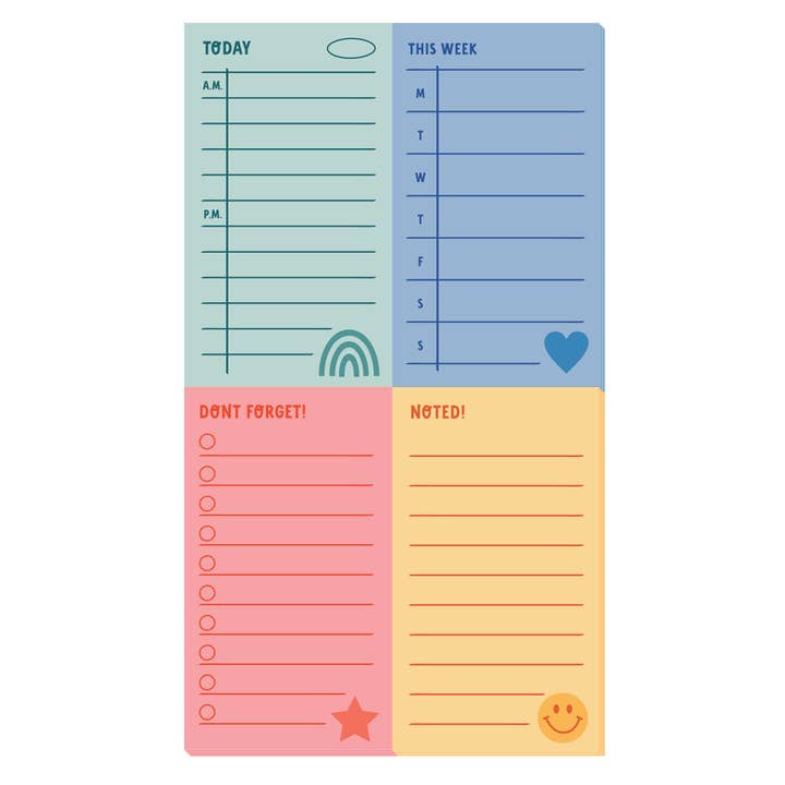 Pipsticks - Wholesale Notepad - Task Tamer's Memo Pad Set