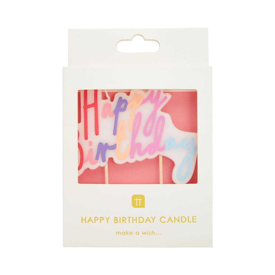 Talking Tables USA - Wholesale Cake Candle - Pastel Happy Birthday Candle | Cake Candles |3