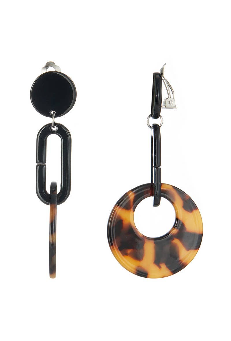 BELLE MISS – wholesale Clip-on-örhängen – Aflak klipsörhänge i rostfritt stål med akrylringar6