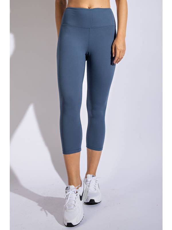 Sunday Morning - Wholesale Athletic/Lounge Leggings - Women's - P3360137 Butter Soft Capri Yoga Leggings