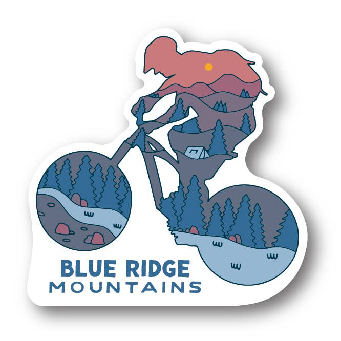 "Twilight Shred" Mountainbiker-Aufkleber | Explorer-Serie für den Großhandel von Nature Bound Co